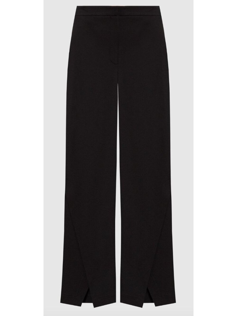 NWT TWINSET Milano Cropped trousers pants with slit black size 42 / 6 / small